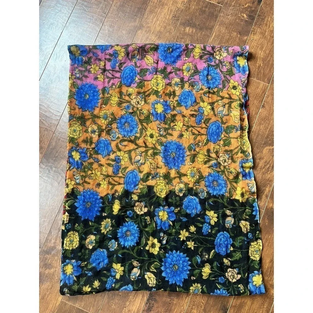 Y2K Colorful Floral Bring Infinity Scarf High Quality Boho